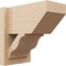 Ekena Millwork 7 1/2-in W x 12-in D x 12-in H Funston Slat Rough Cedar Woodgrain TimberThane Outlooker, Primed Tan OUTUR075X12X12FST24RCPR - alternate 1